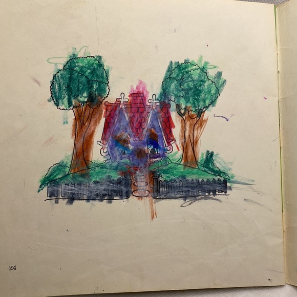 1970 Walt Disney’s Story of The Little House Book & Record #353 - Picture 7 of 15